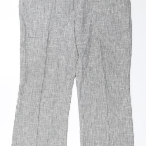 Evie Womens Grey   Trousers  Size 14 L28 in