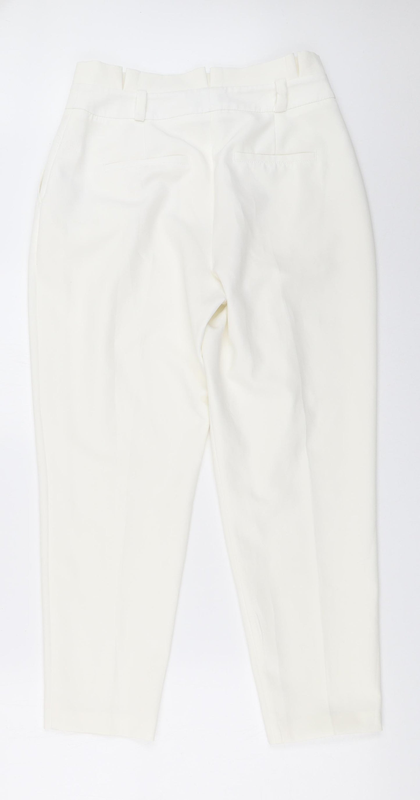 New Look Womens White   Capri Trousers Size 8 L27 in