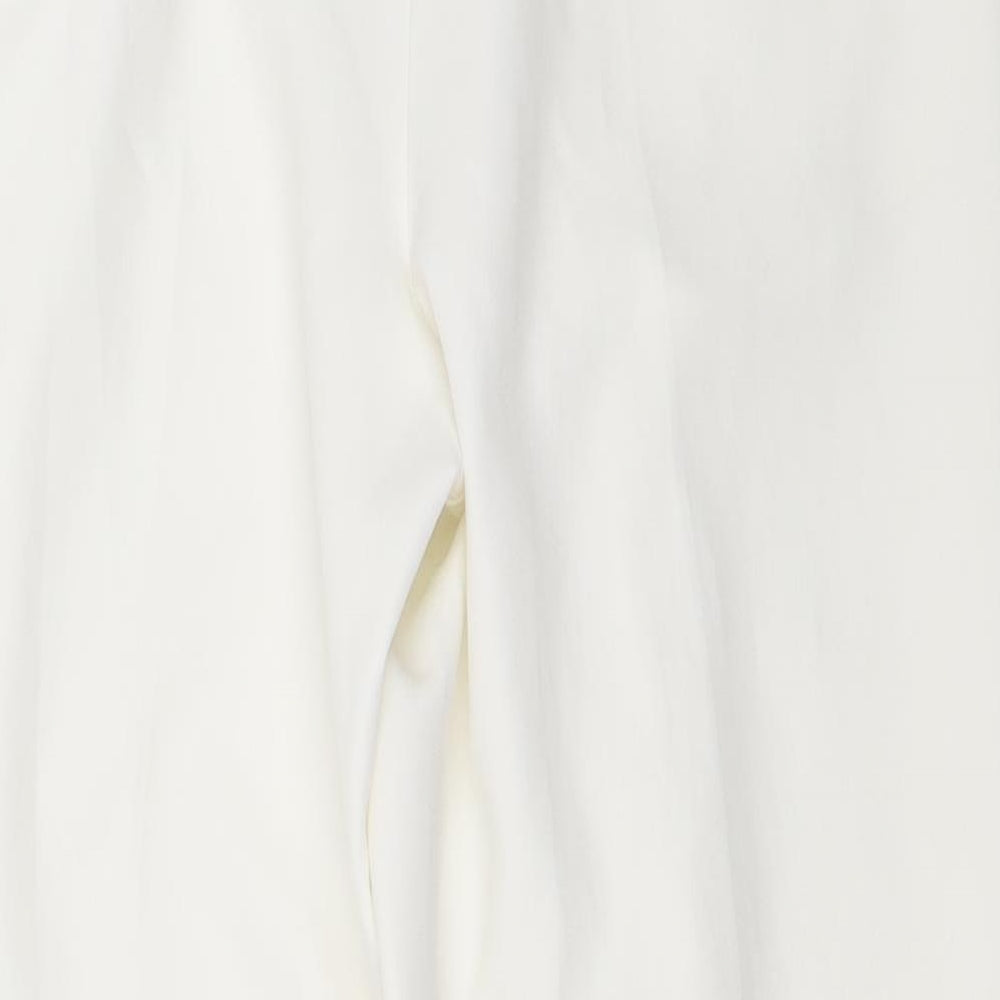 New Look Womens White   Capri Trousers Size 8 L27 in