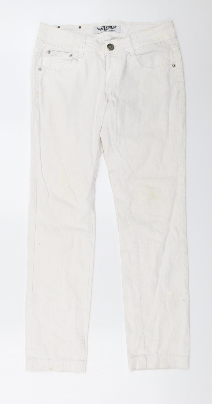Revers Womens White   Straight Jeans Size 38 L28 in