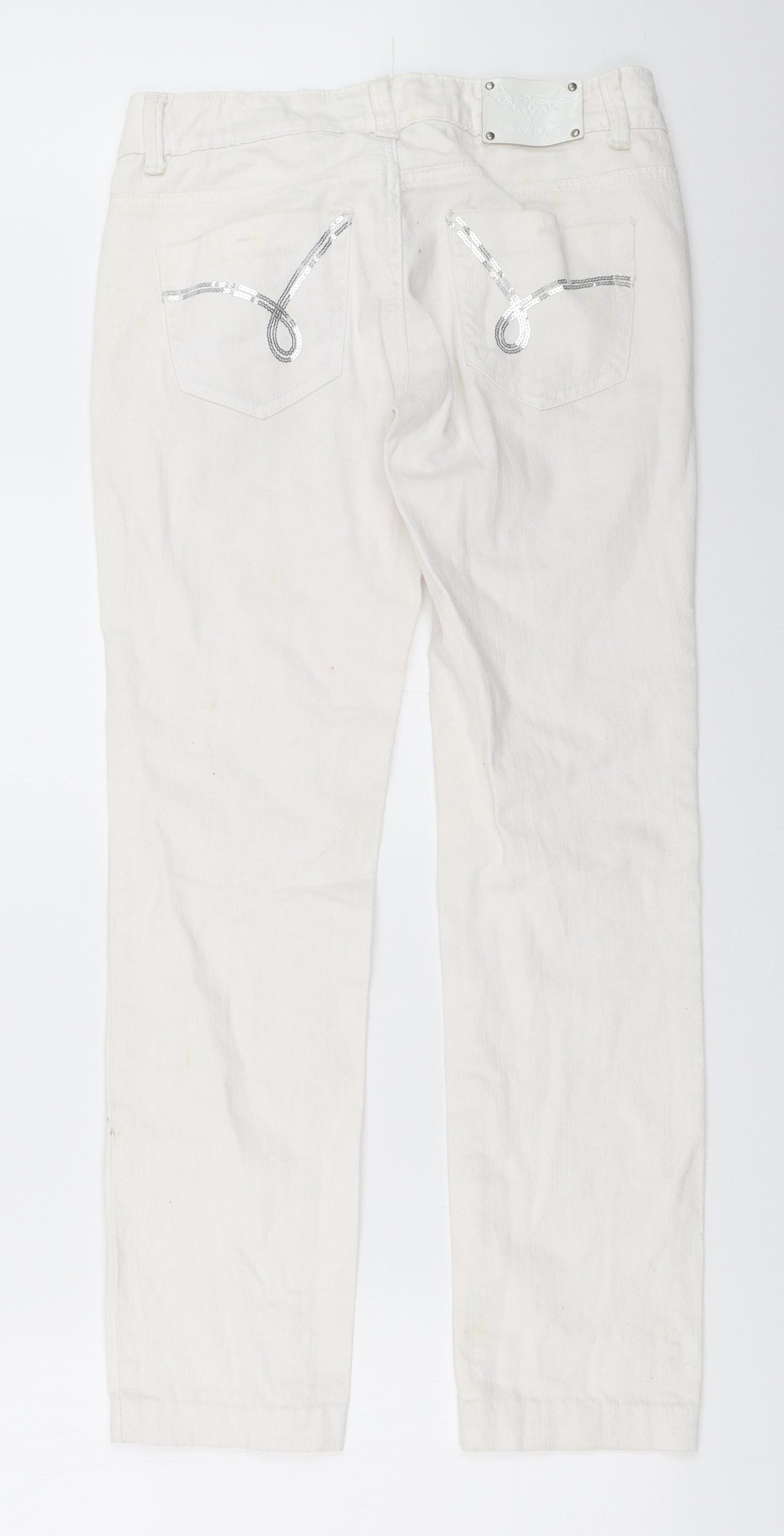 Revers Womens White   Straight Jeans Size 38 L28 in