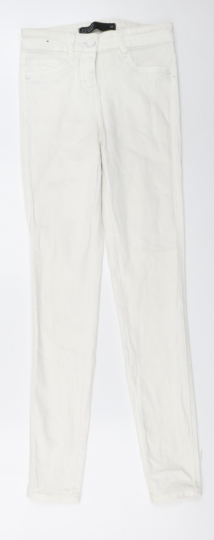 NEXT Womens Ivory Skinny Jeans Size 8 L30 in