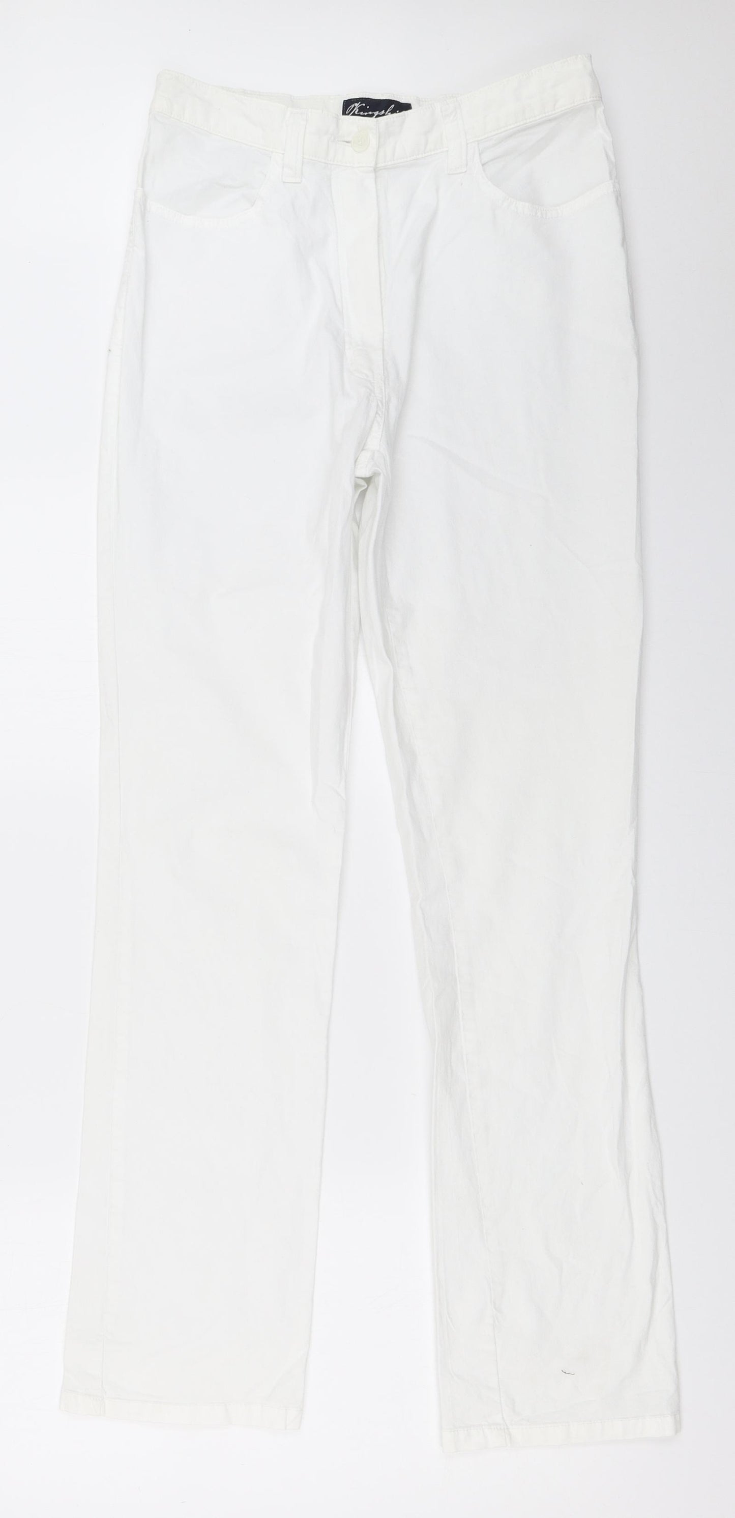 Kingshill Womens White   Trousers  Size 12 L31 in