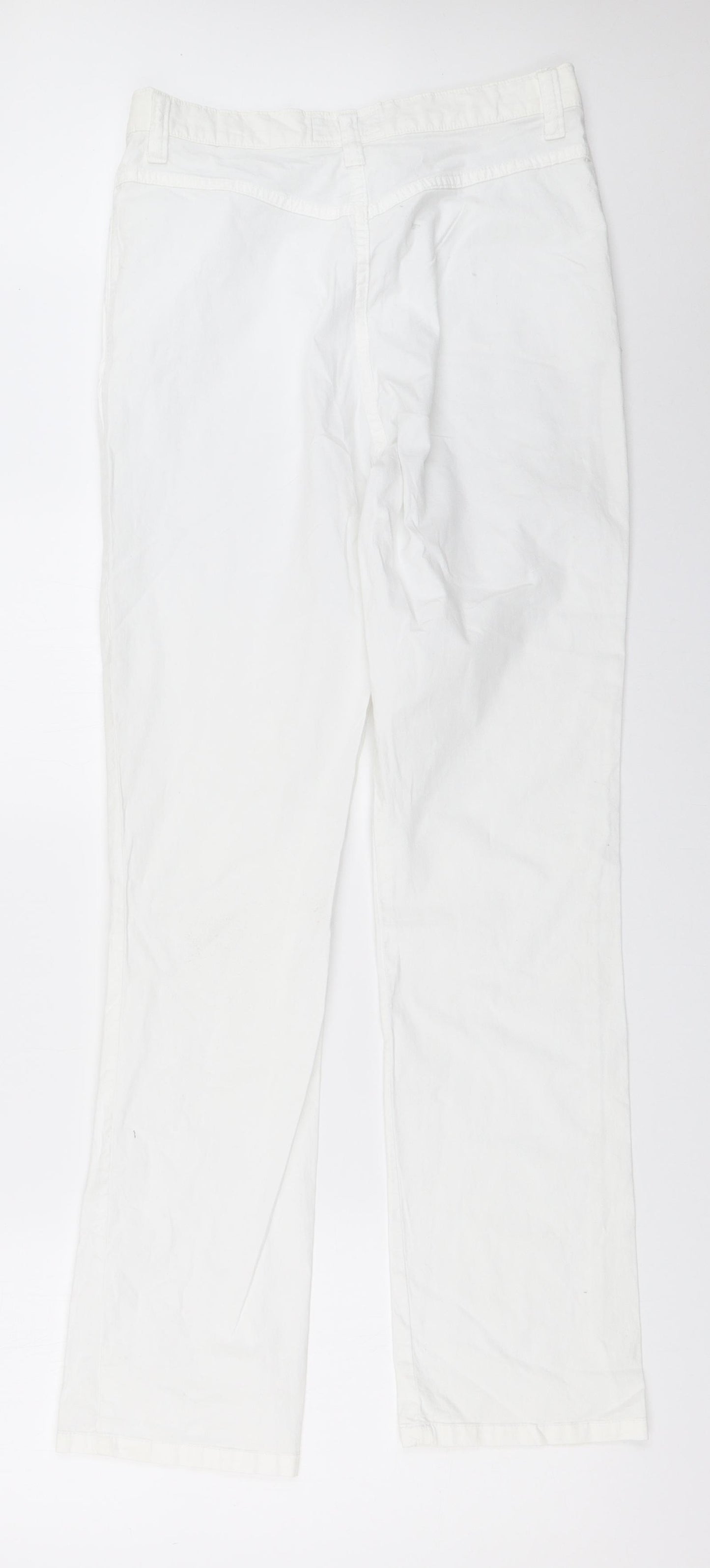 Kingshill Womens White   Trousers  Size 12 L31 in