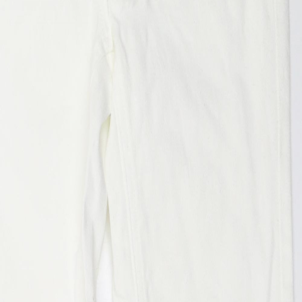 NEXT Womens White   Skinny Jeans Size 8 L29 in
