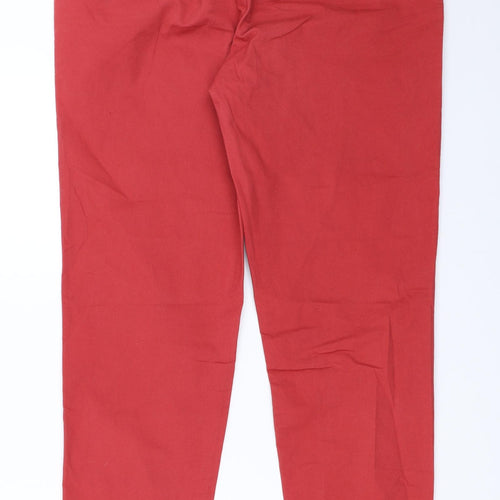 Nutmeg Womens Red   Chino Trousers Size 10 L27 in