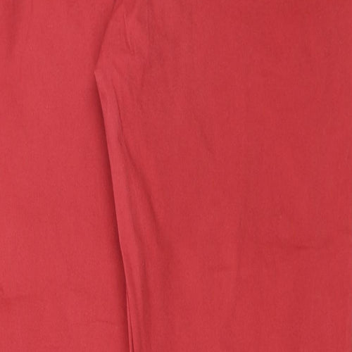 Nutmeg Womens Red   Chino Trousers Size 10 L27 in