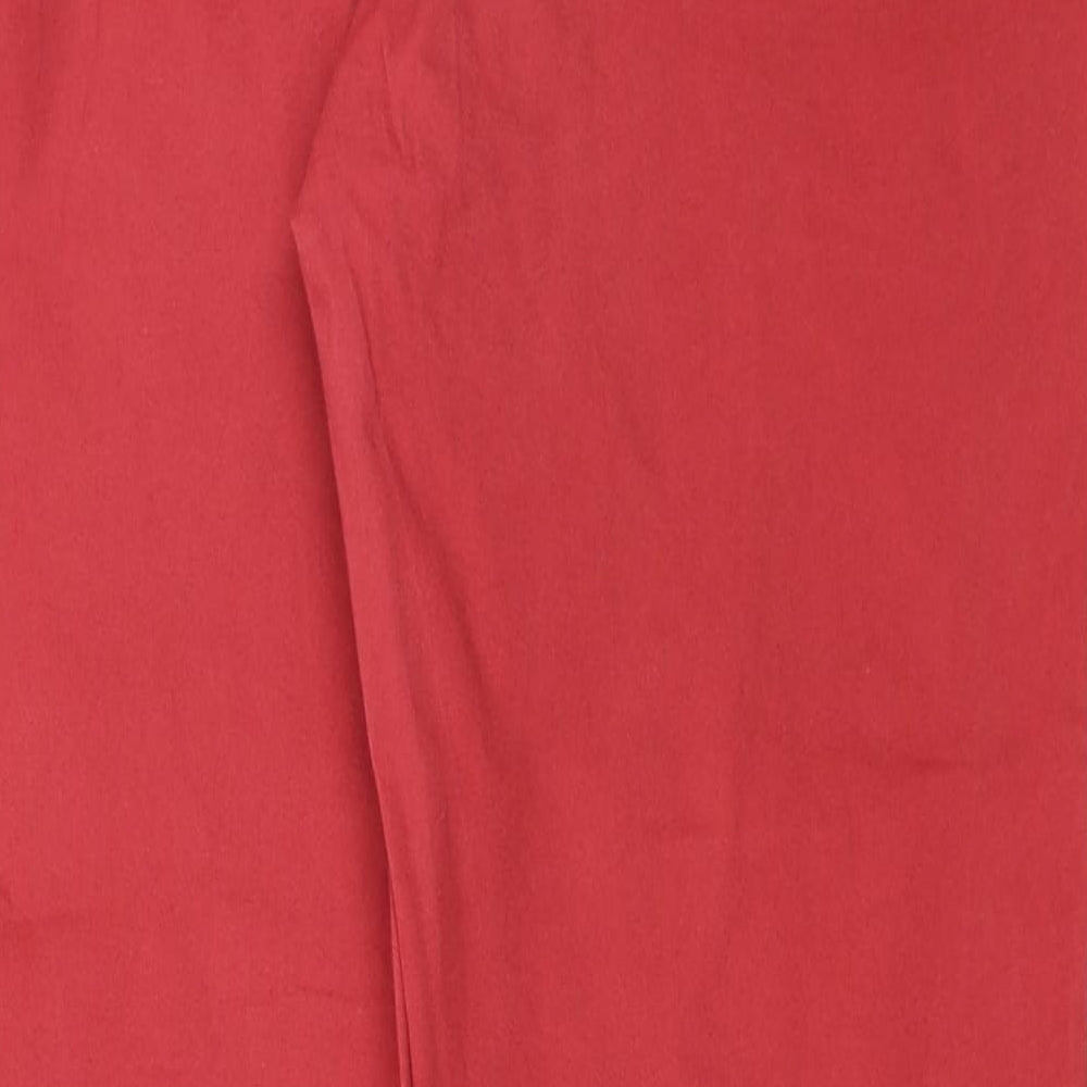 Nutmeg Womens Red   Chino Trousers Size 10 L27 in