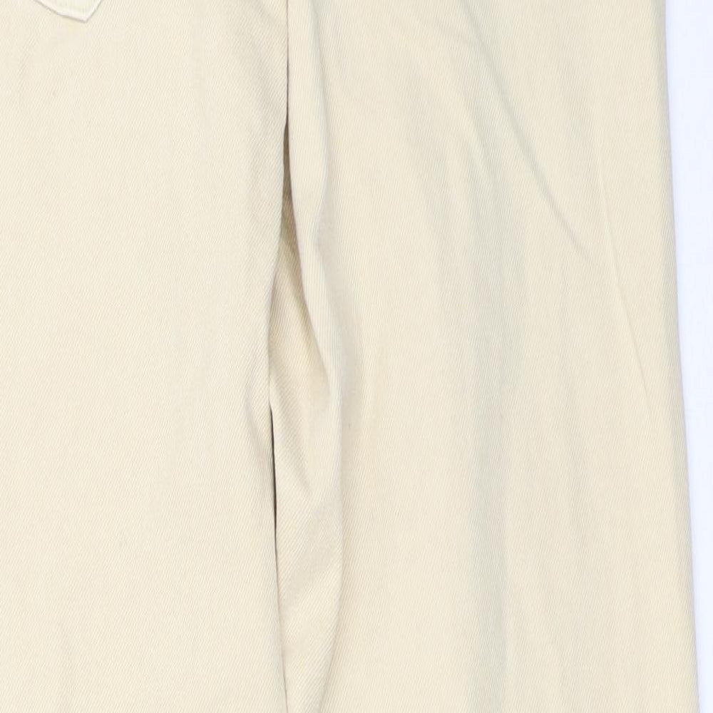 Bershka Womens Ivory   Mom Jeans Size 34 L25.5 in