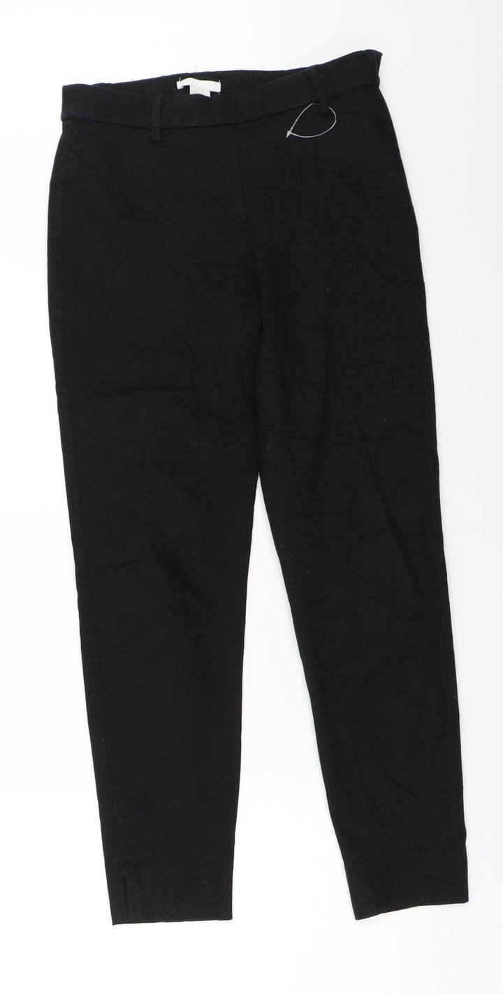 H&M Womens Black Trousers Size 34 L27 in