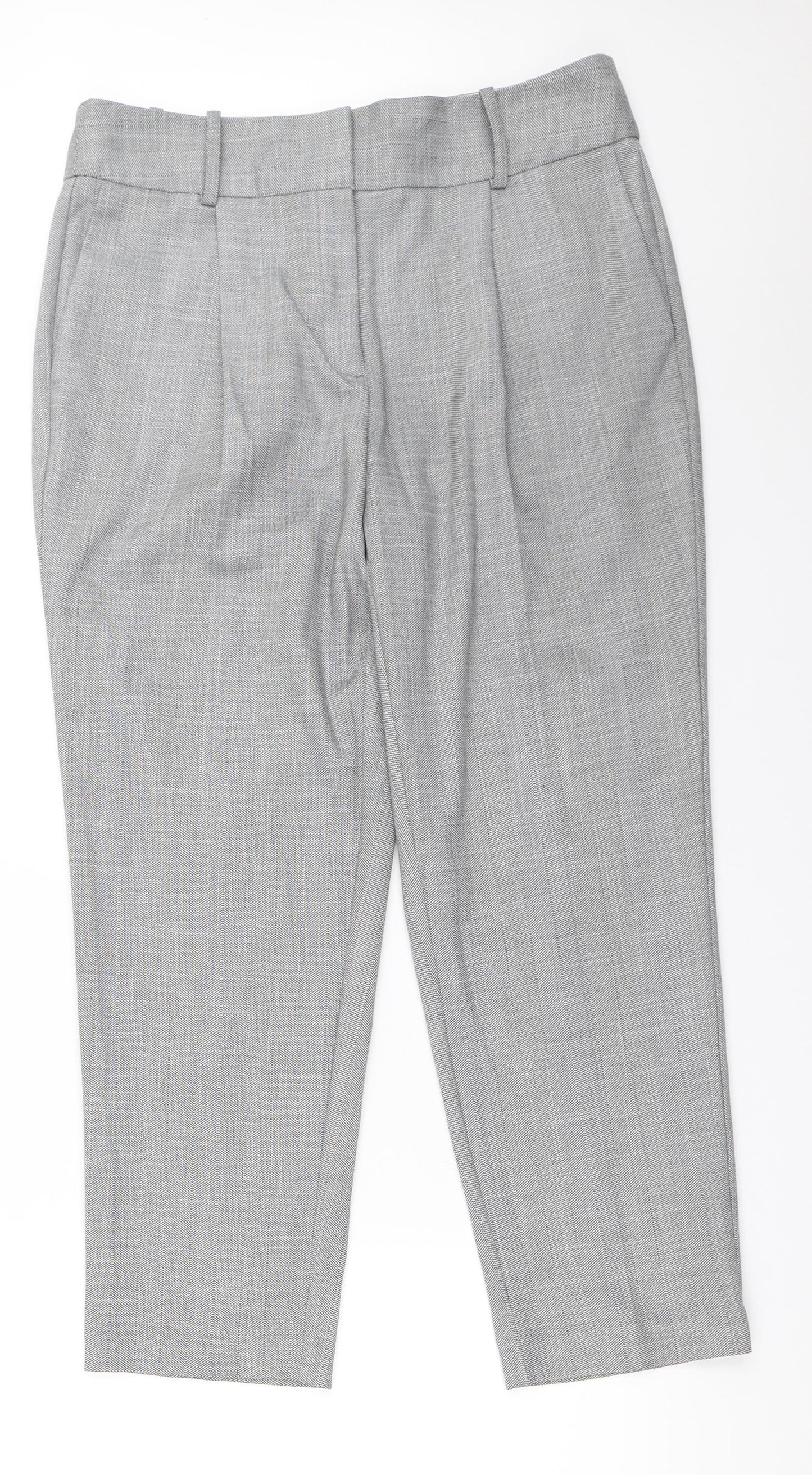 Marks and Spencer Womens Grey   Trousers  Size 12 L26 in