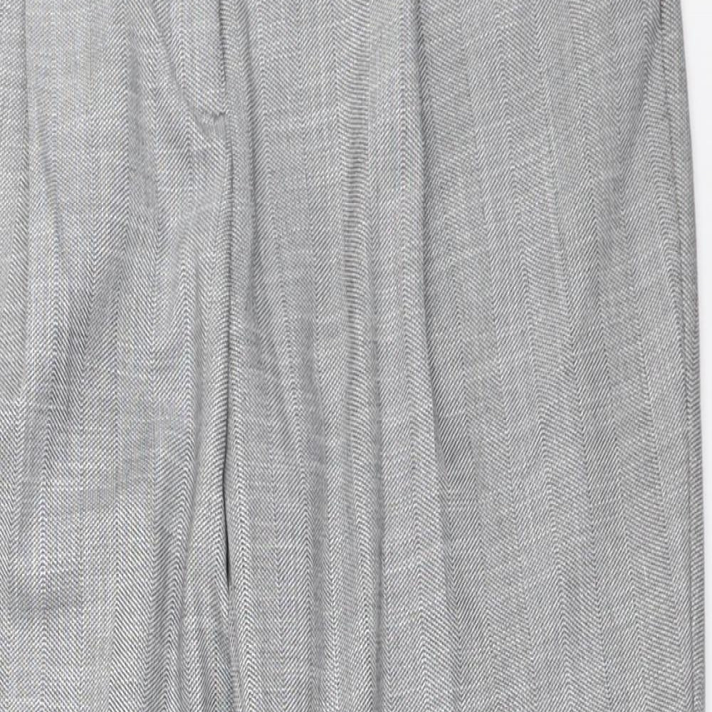 Marks and Spencer Womens Grey   Trousers  Size 12 L26 in