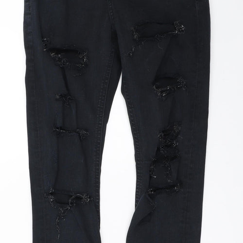 Topshop Womens Black   Skinny Jeans Size 25 in L28 in