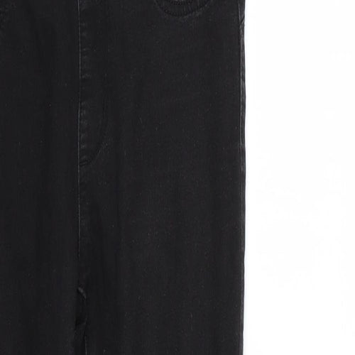 Denim & Co. Womens Black   Jegging Jeans Size 10 L27 in