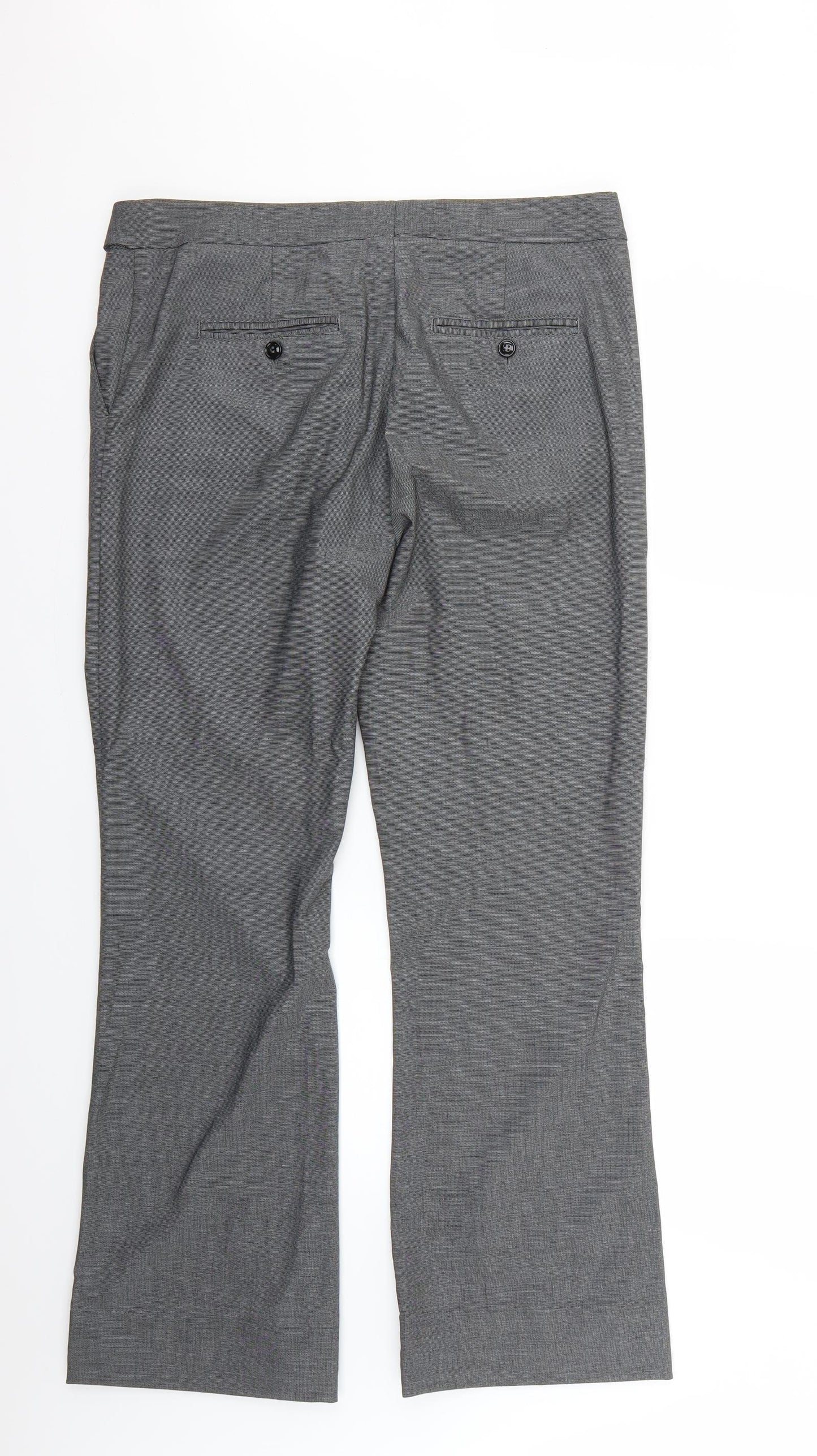 H&M Womens Grey   Trousers  Size 12 L28 in
