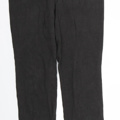 Marks and Spencer Womens Black   Trousers  Size 14 L28 in