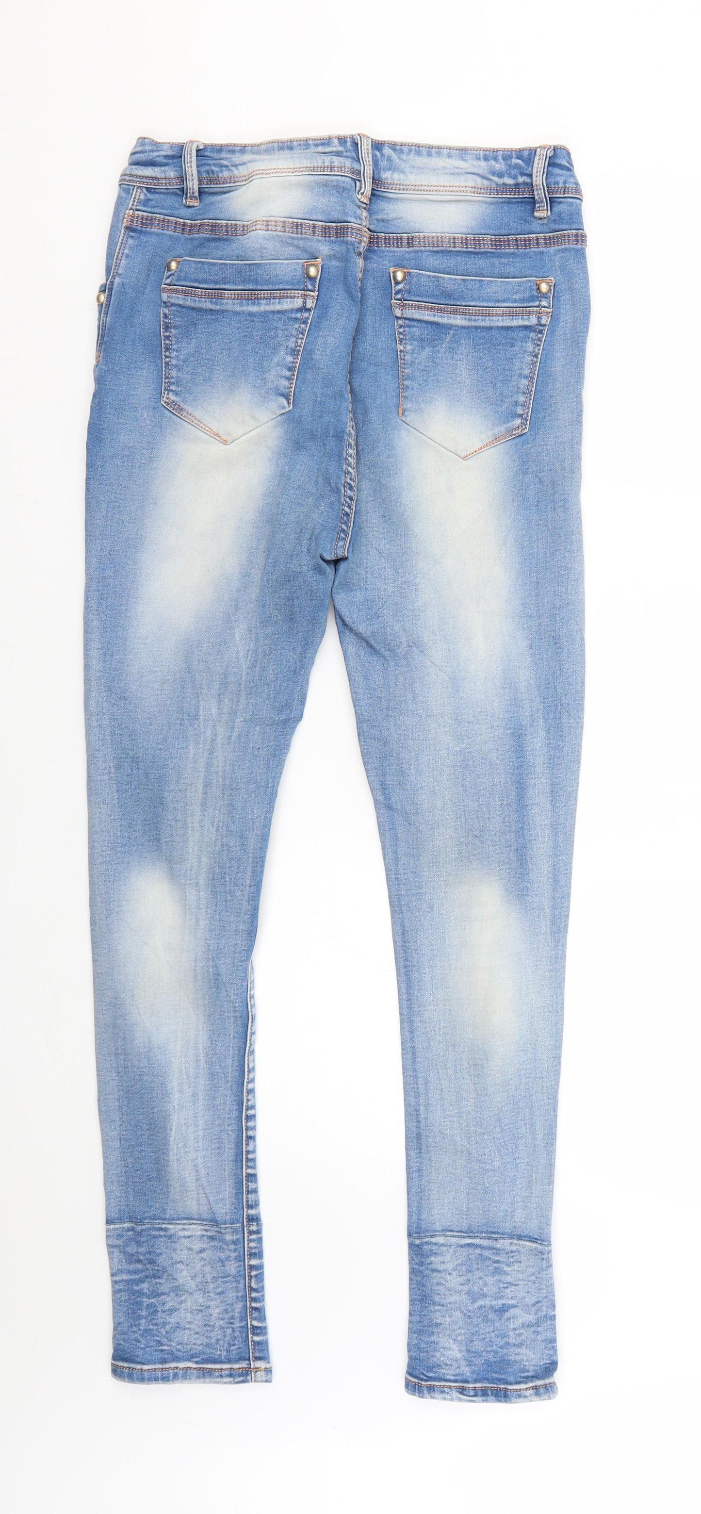 oxygene Womens Blue   Skinny Jeans Size M L26 in