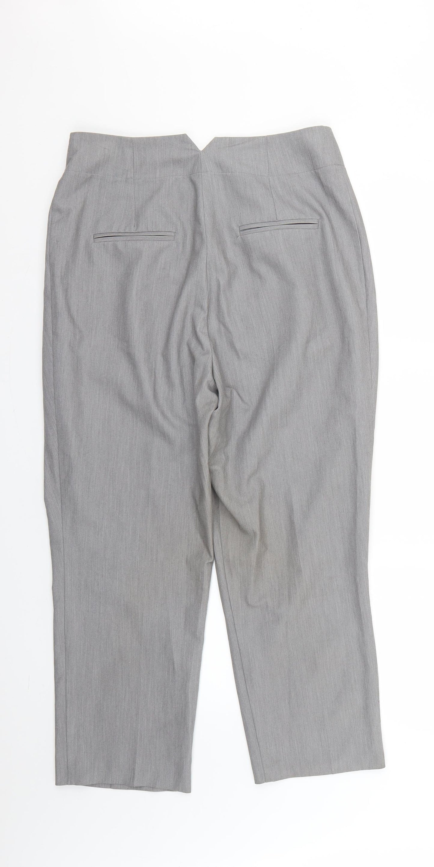 ASOS Womens Grey   Trousers  Size 12 L24 in