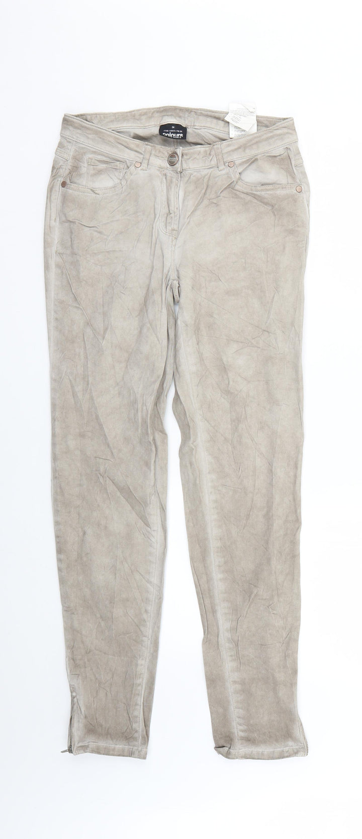 Colours of The World Womens Beige Skinny Jeans Size 10 L27 in