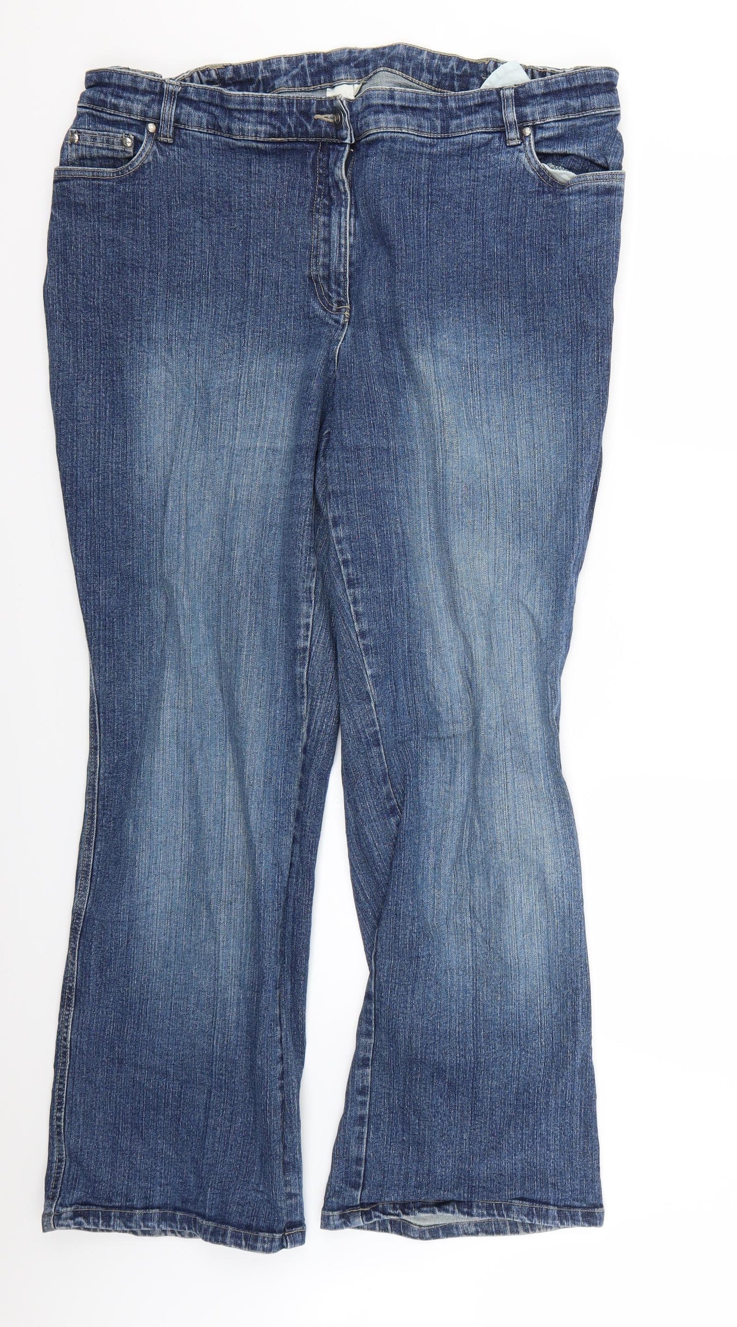 glada Mens Blue   Straight Jeans Size 52 L30 in