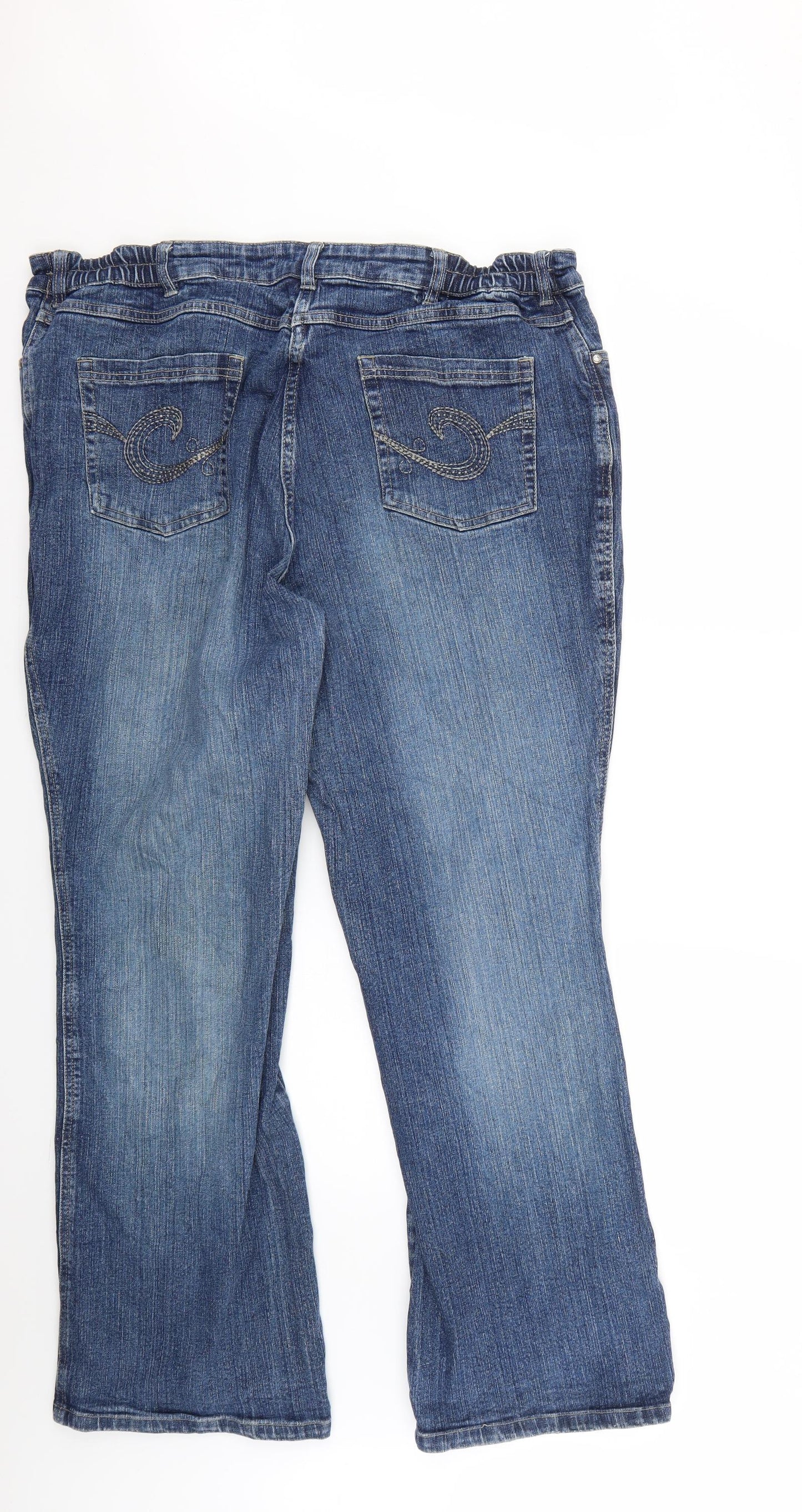 glada Mens Blue   Straight Jeans Size 52 L30 in