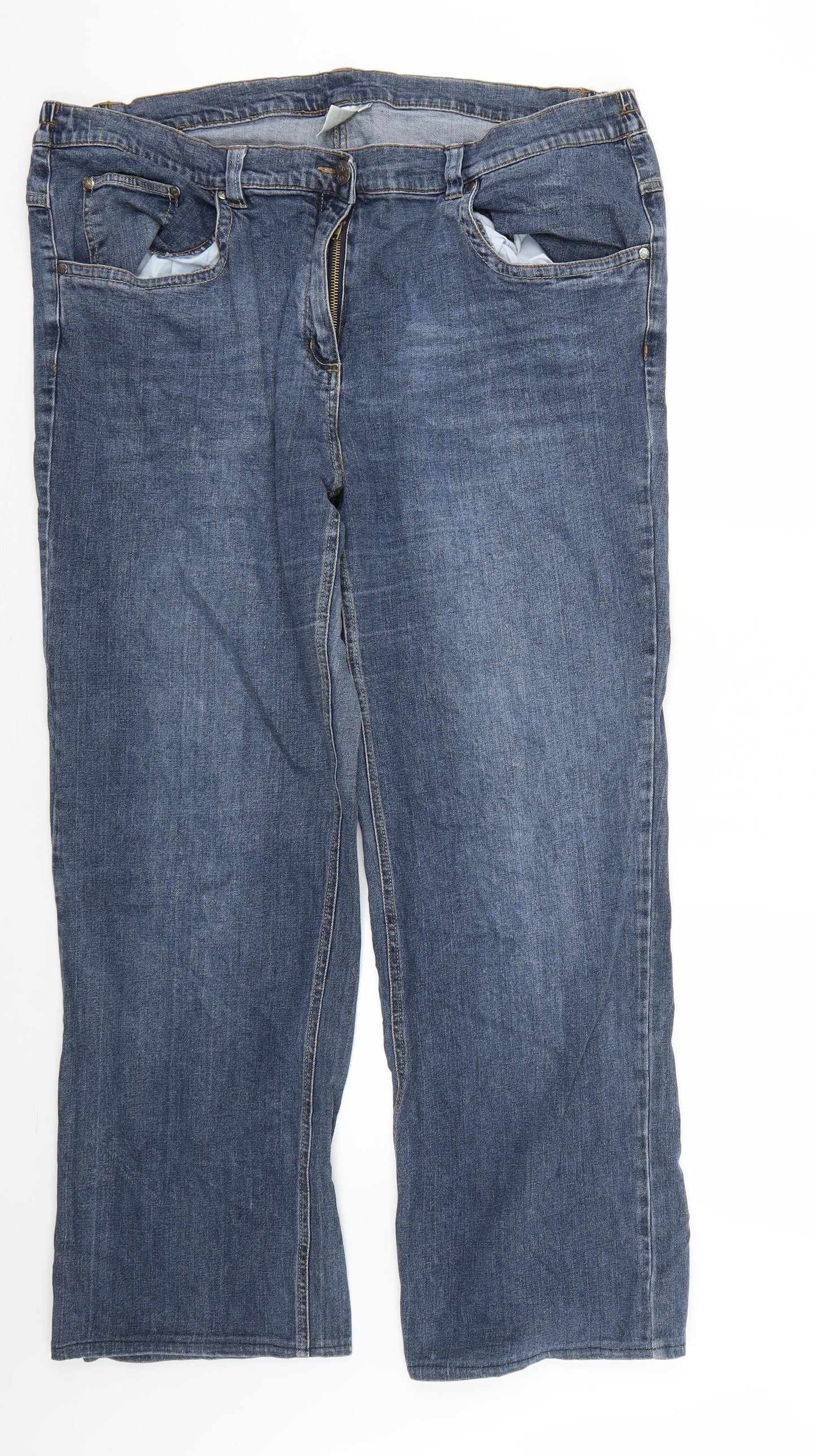 giada Mens Blue   Straight Jeans Size 52 L28 in