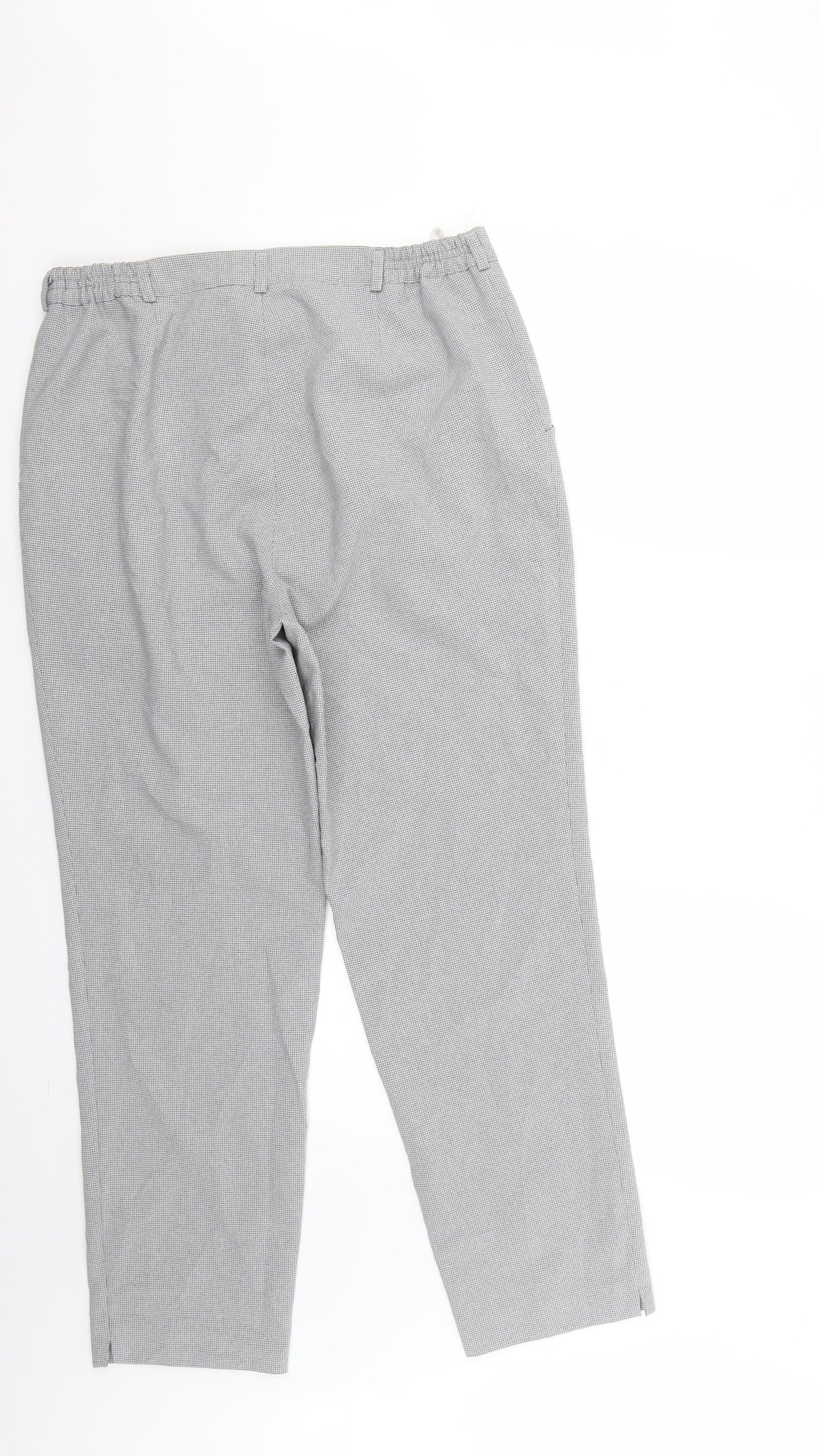 Preworn Mens Grey Check  Trousers   L26 in
