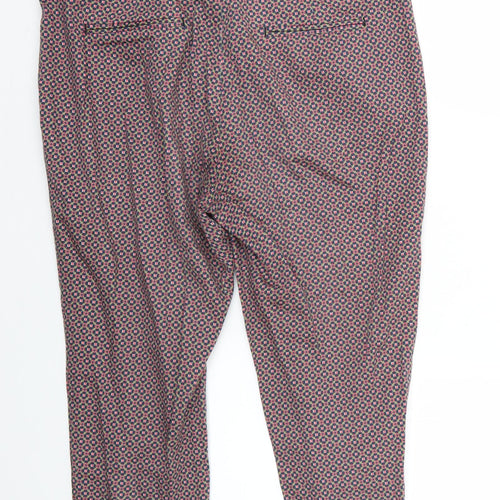 redoute Womens Multicoloured Geometric  Trousers  Size 14 L23 in