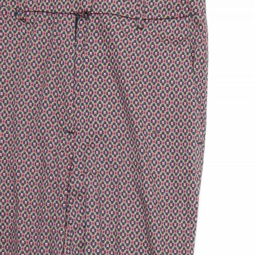 redoute Womens Multicoloured Geometric  Trousers  Size 14 L23 in