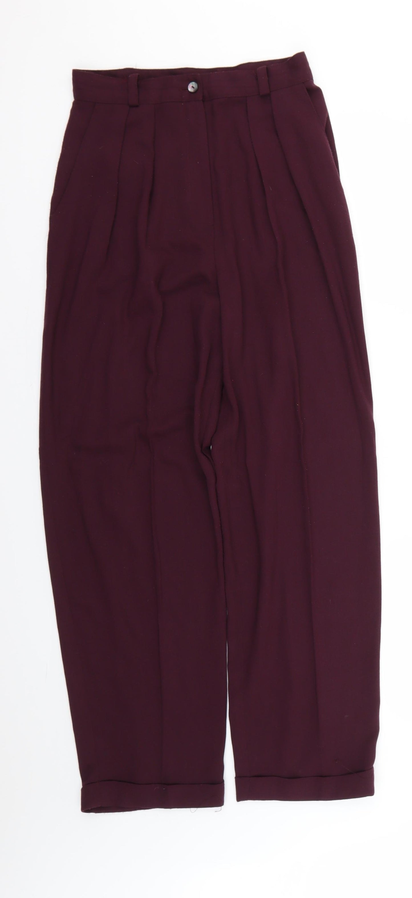 Topshop Womens Purple   Trousers  Size 12 L27 in