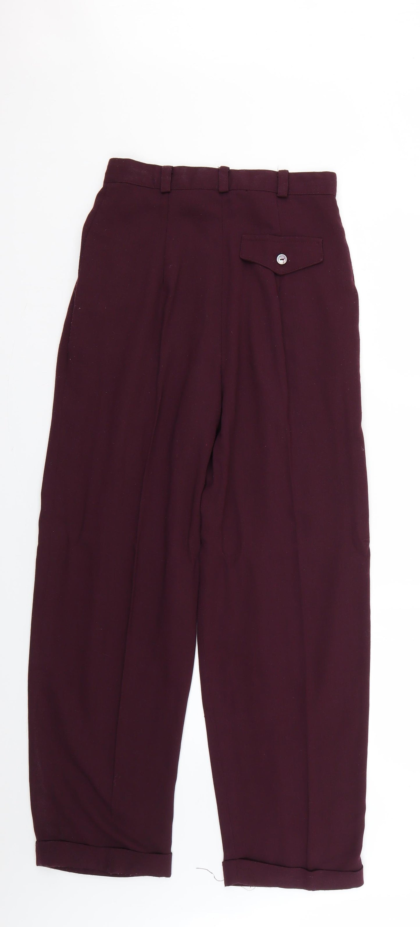 Topshop Womens Purple   Trousers  Size 12 L27 in