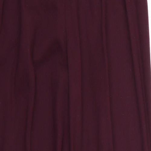 Topshop Womens Purple   Trousers  Size 12 L27 in
