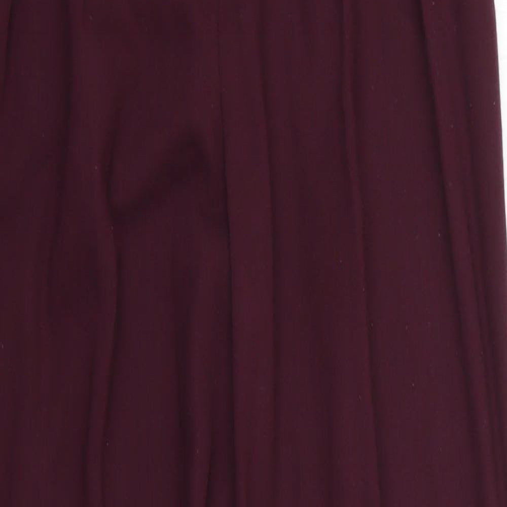 Topshop Womens Purple   Trousers  Size 12 L27 in