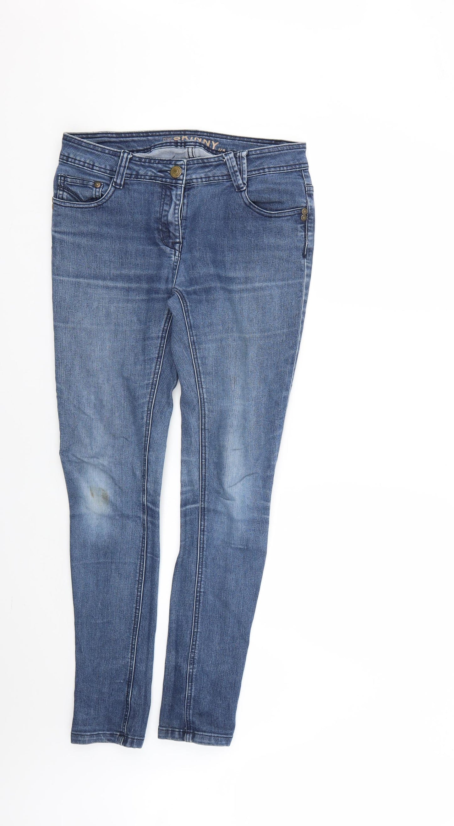 TU Womens Blue   Skinny Jeans Size 12 L28 in