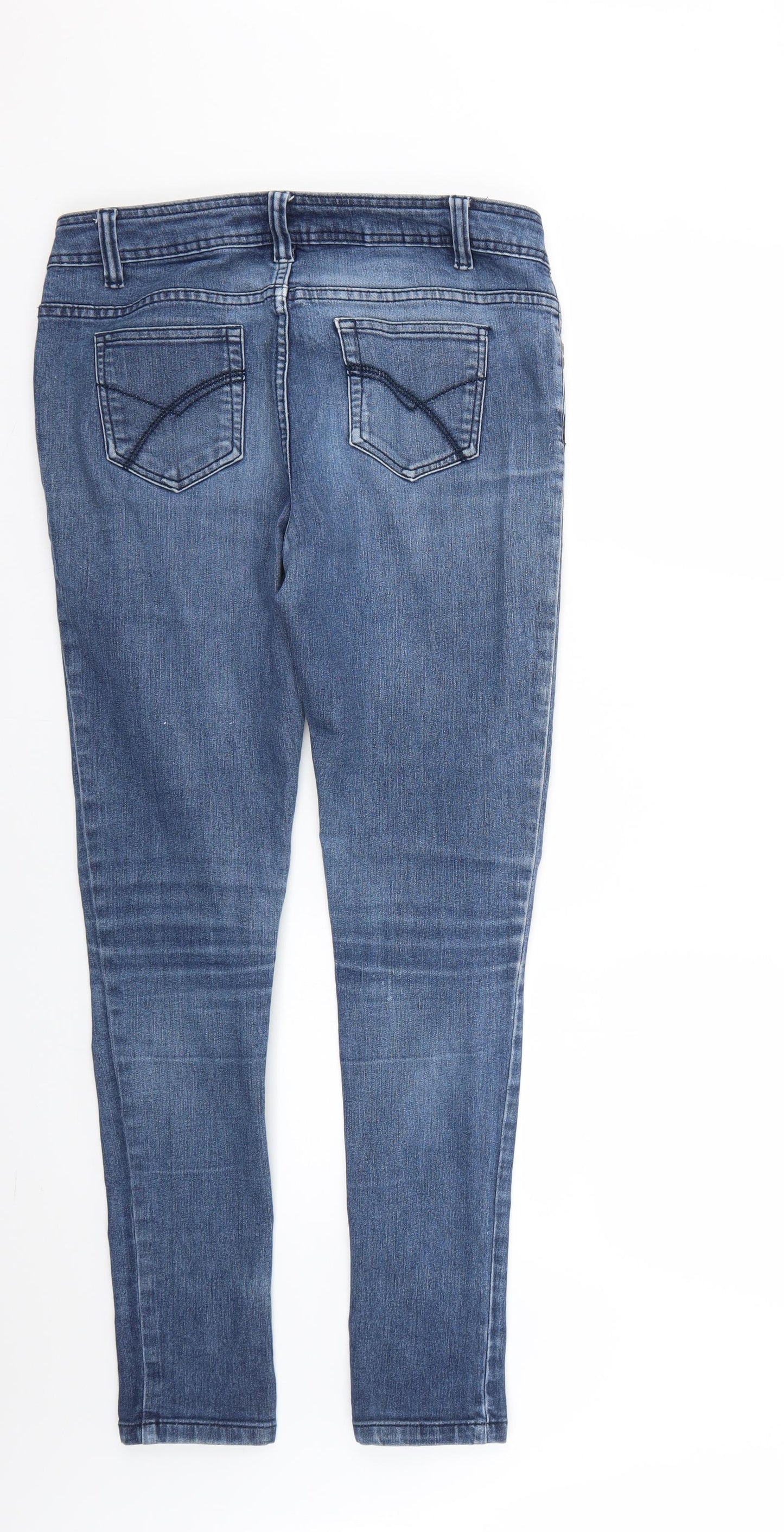 TU Womens Blue   Skinny Jeans Size 12 L28 in