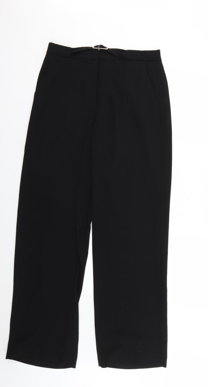H&M Womens Black Trousers Size 12 L29 in