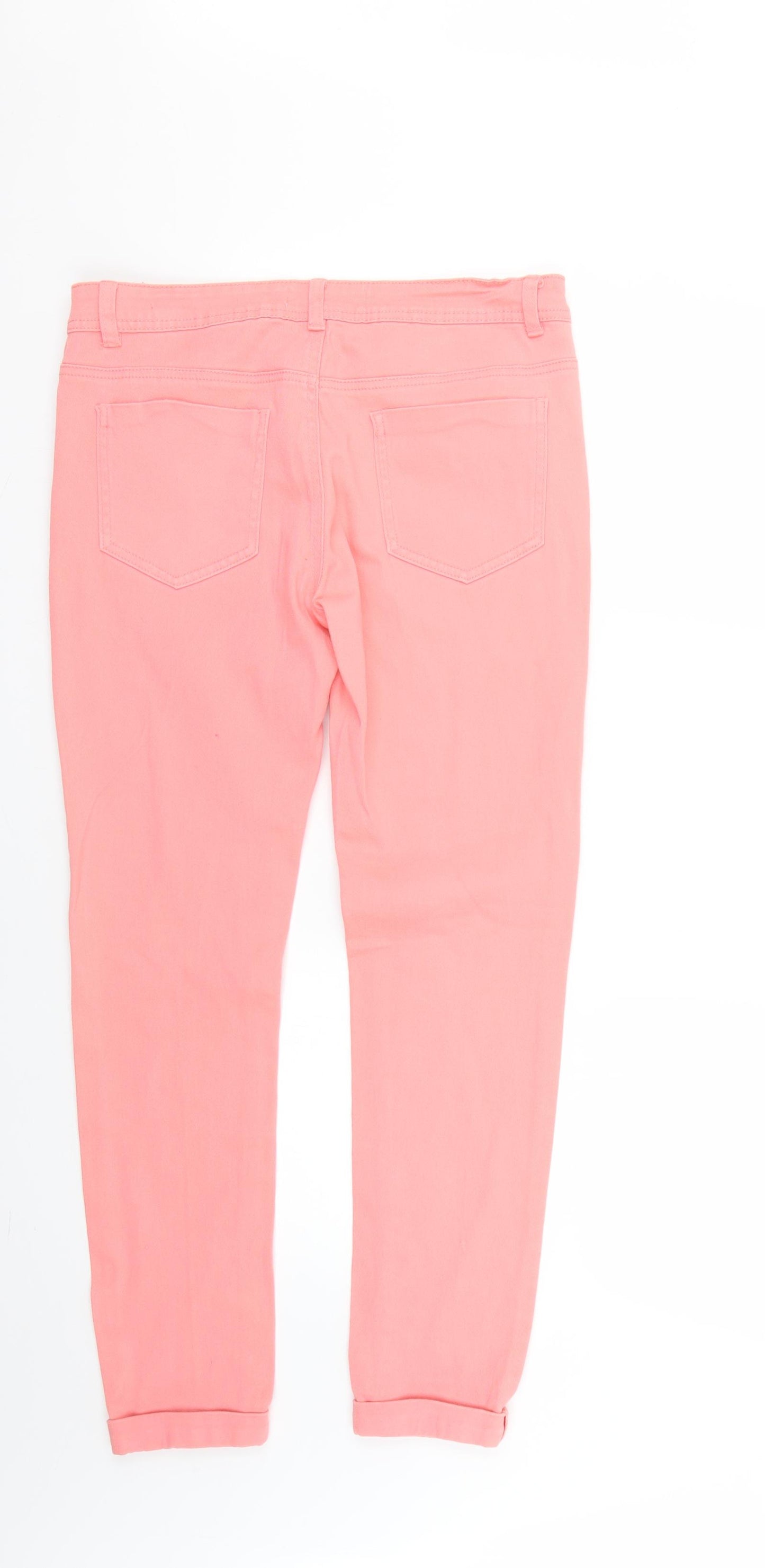 yes yes Womens Pink   Skinny Jeans Size 12 L27 in