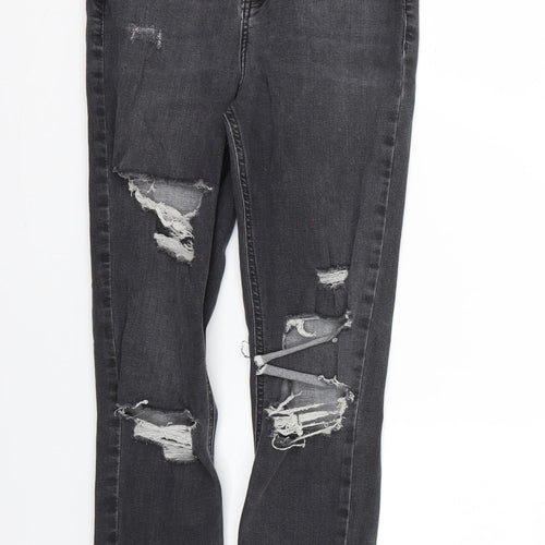 Topshop Mens Black   Skinny Jeans Size 26 L24 in