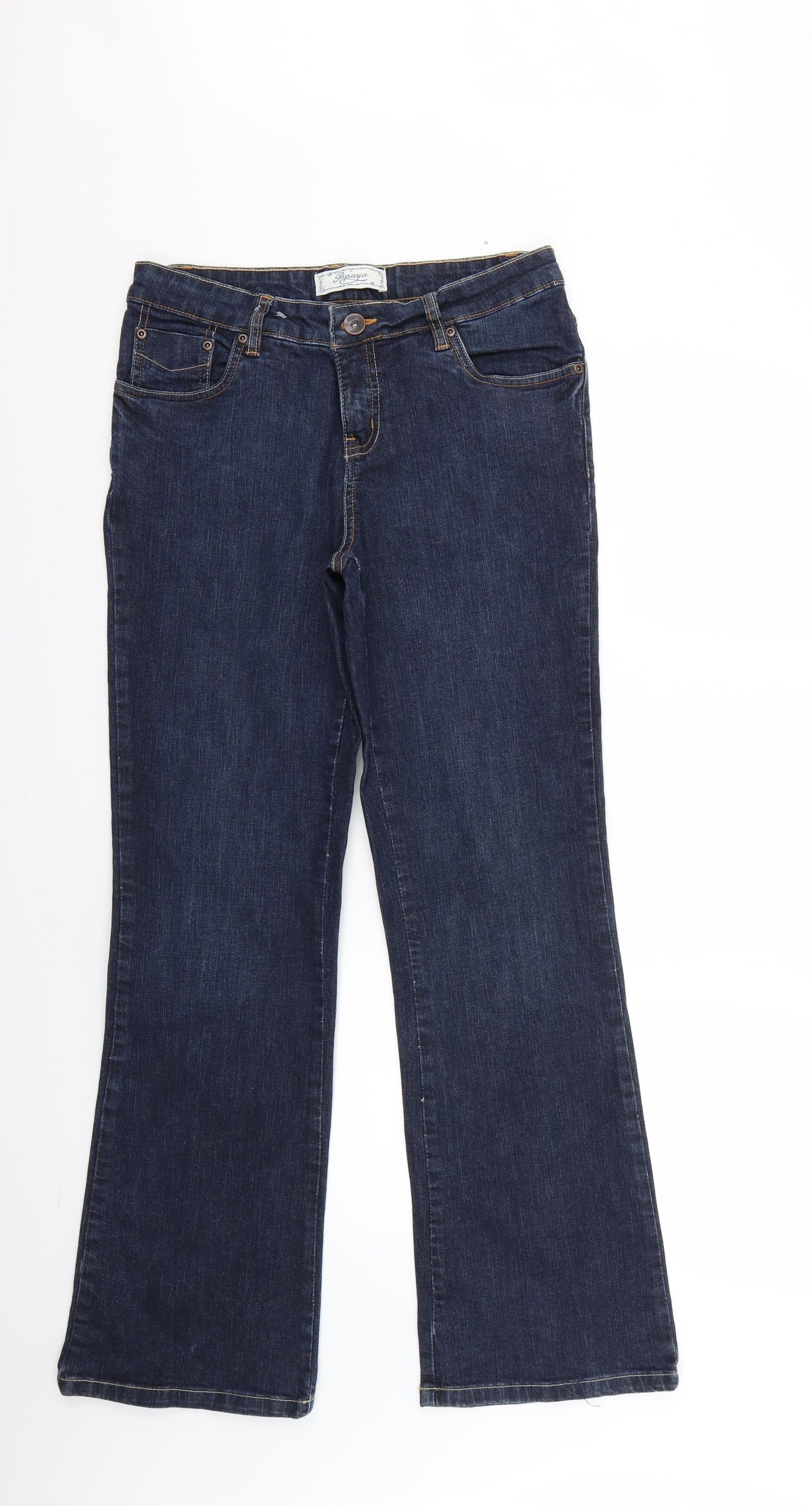Papaya Womens Blue   Flared Jeans Size 10 L28 in
