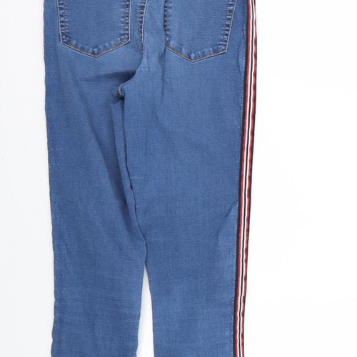 Denim & Co. Womens Blue   Skinny Jeans Size 8 L25 in