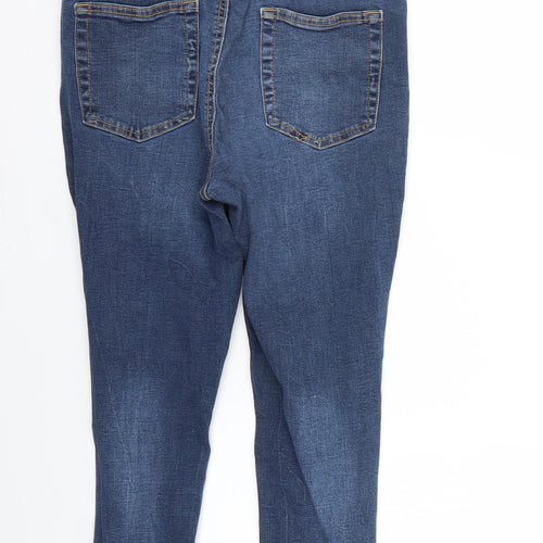Denim & Co. Womens Blue   Skinny Jeans Size 12 L26 in