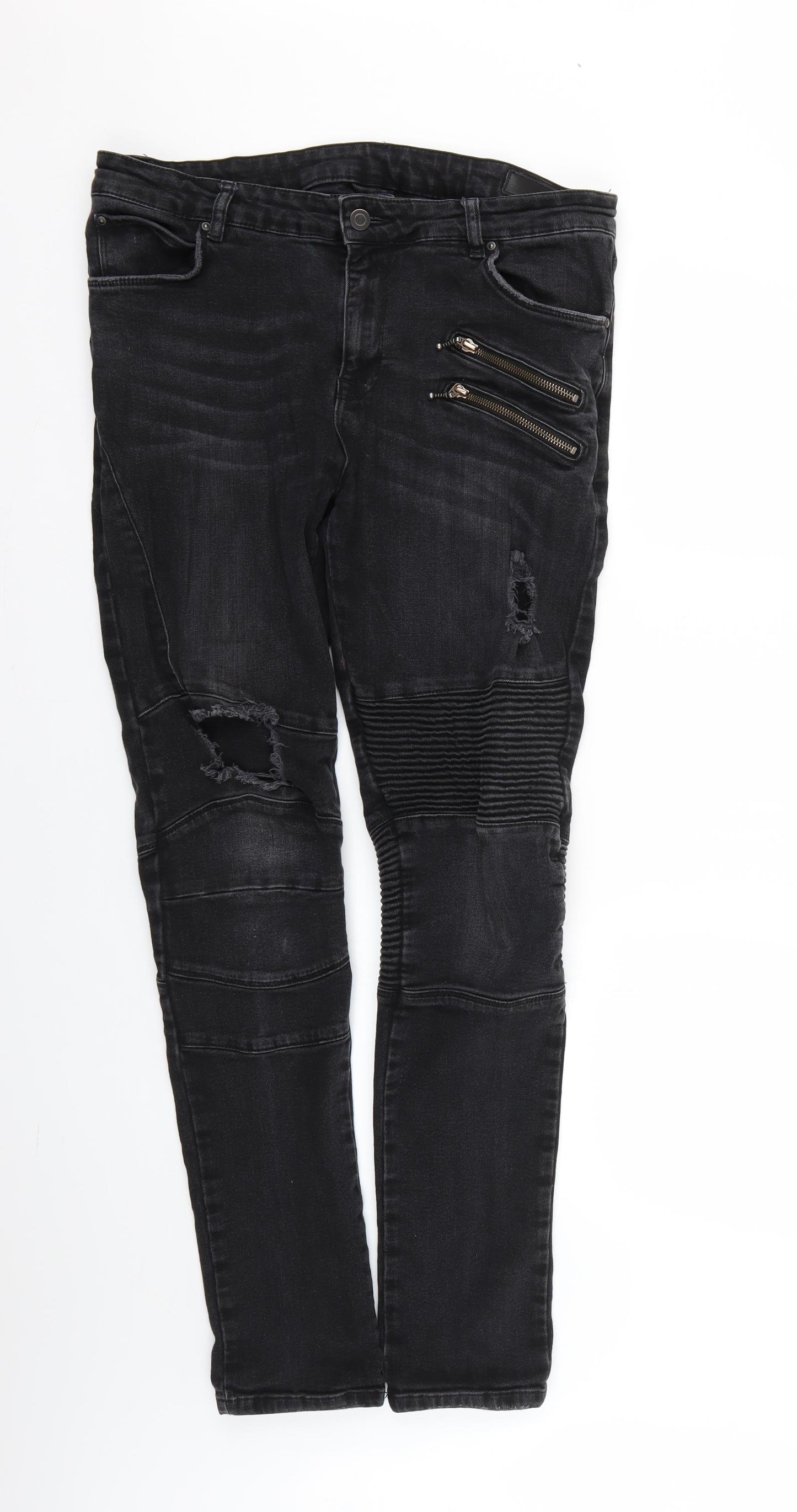ASOS Mens Black   Straight Jeans Size 36 L29 in