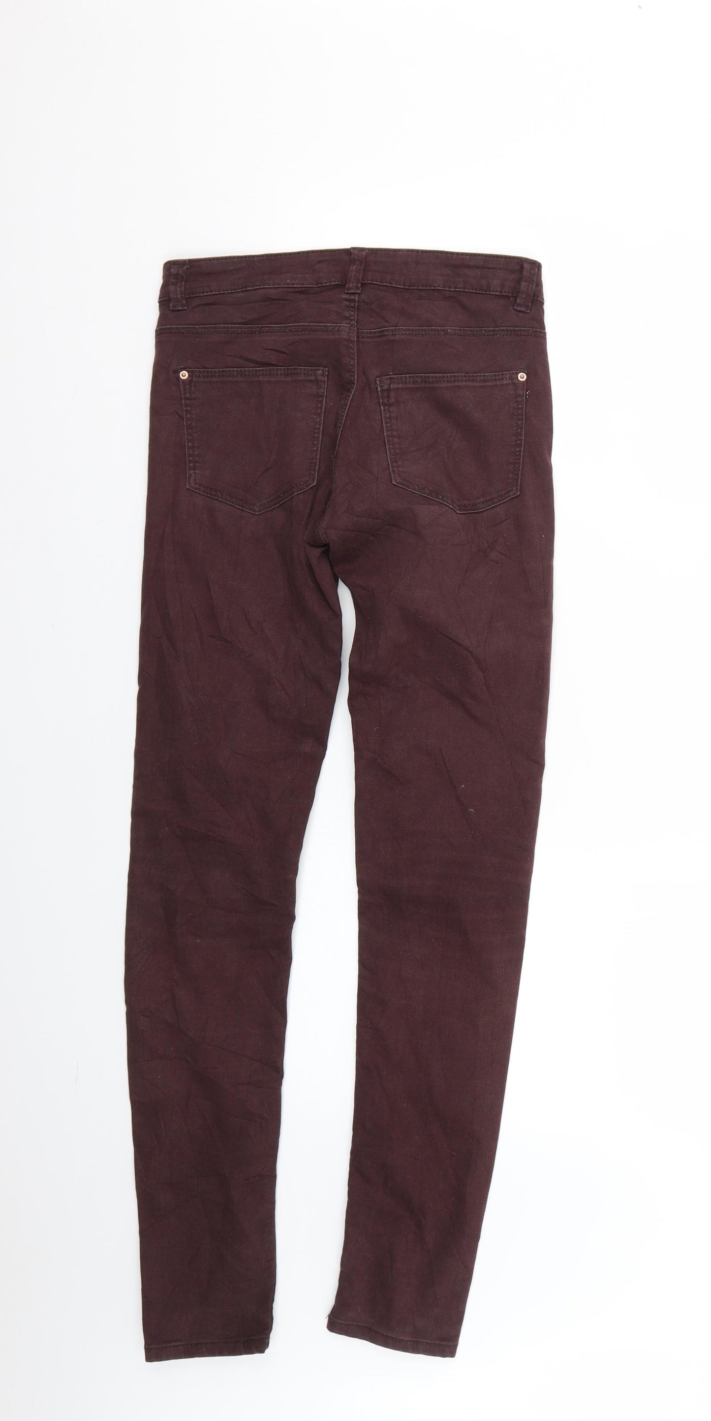 H&M Womens Purple   Skinny Jeans Size 6 L29 in
