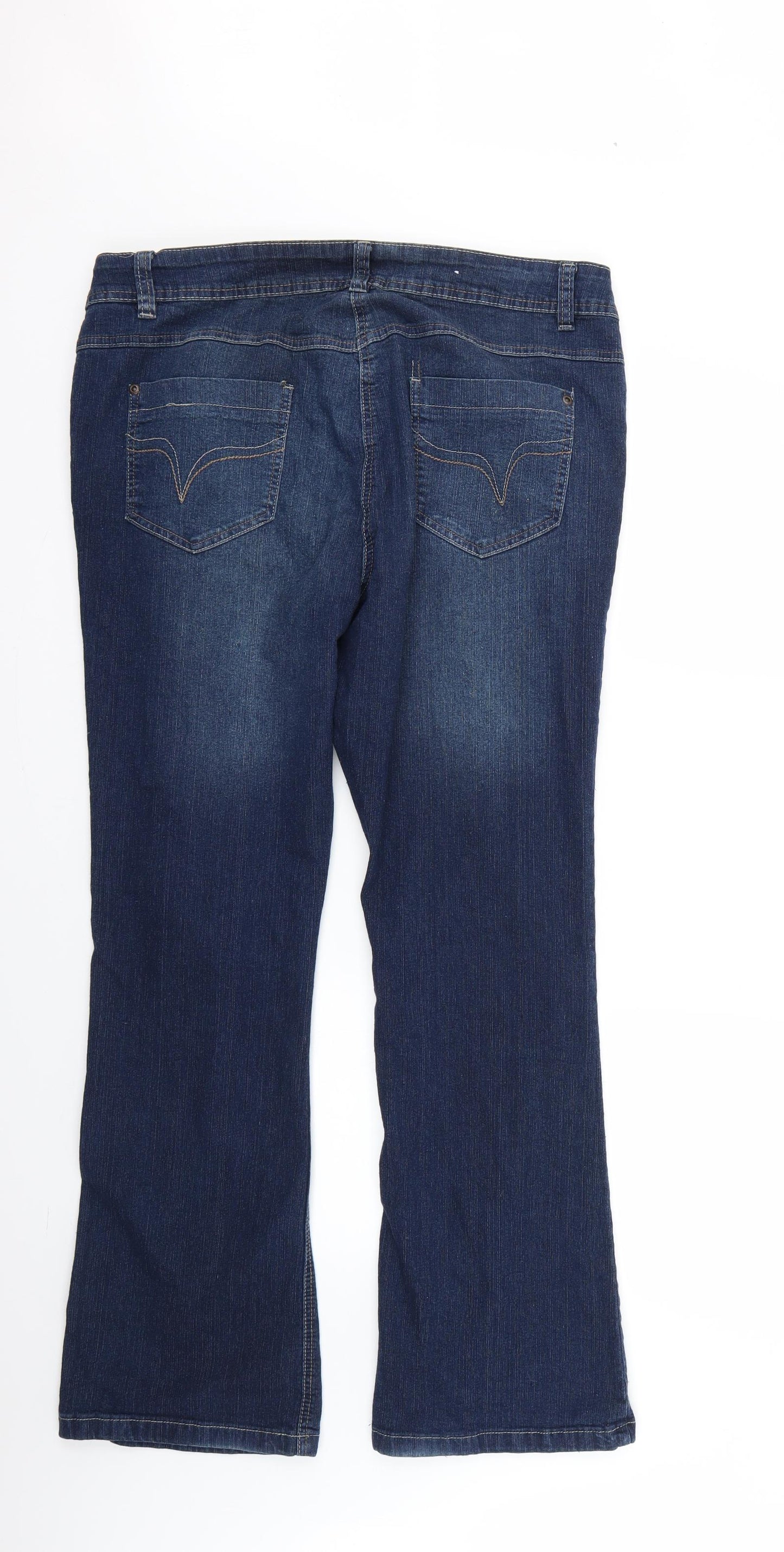 Preworn Womens Blue   Flared Jeans Size 18 L29 in