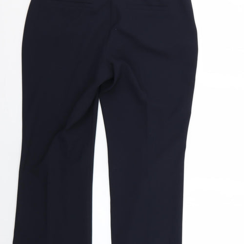 M&Co Womens Blue   Trousers  Size 12 L25 in