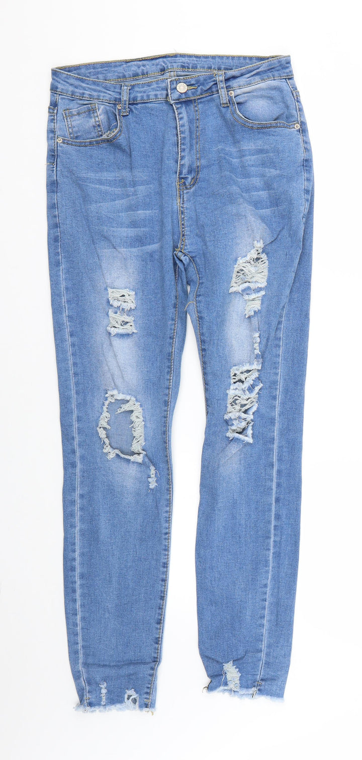 Preworn Mens Blue Straight Jeans Size M L26 in