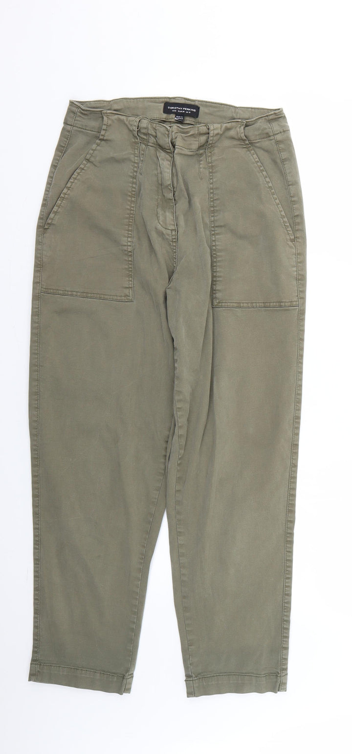 Dorothy Perkins Womens Green Straight Jeans Size 10 L25 in