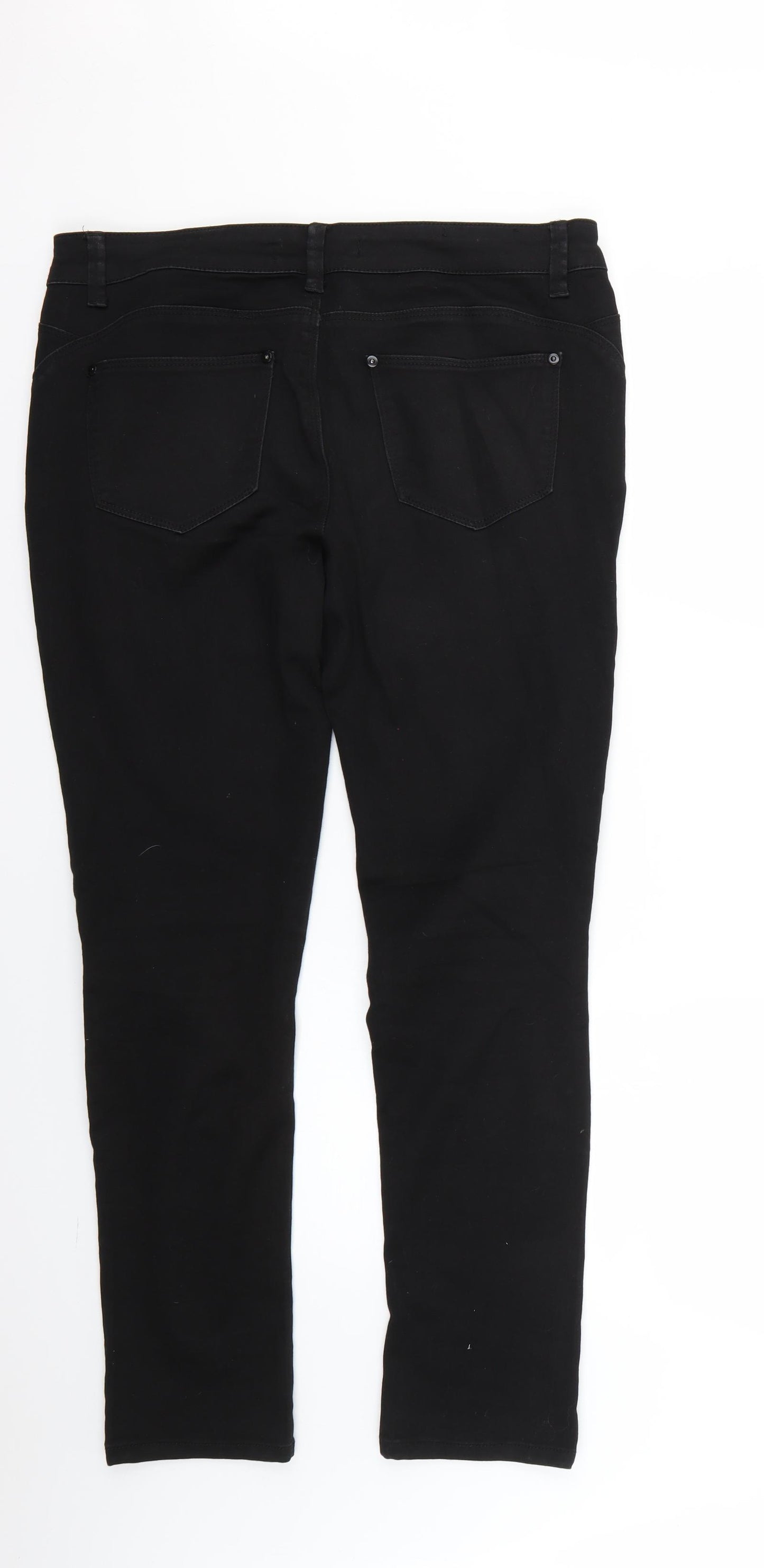 lift & shape Womens Black   Straight Jeans Size 14 L29 in