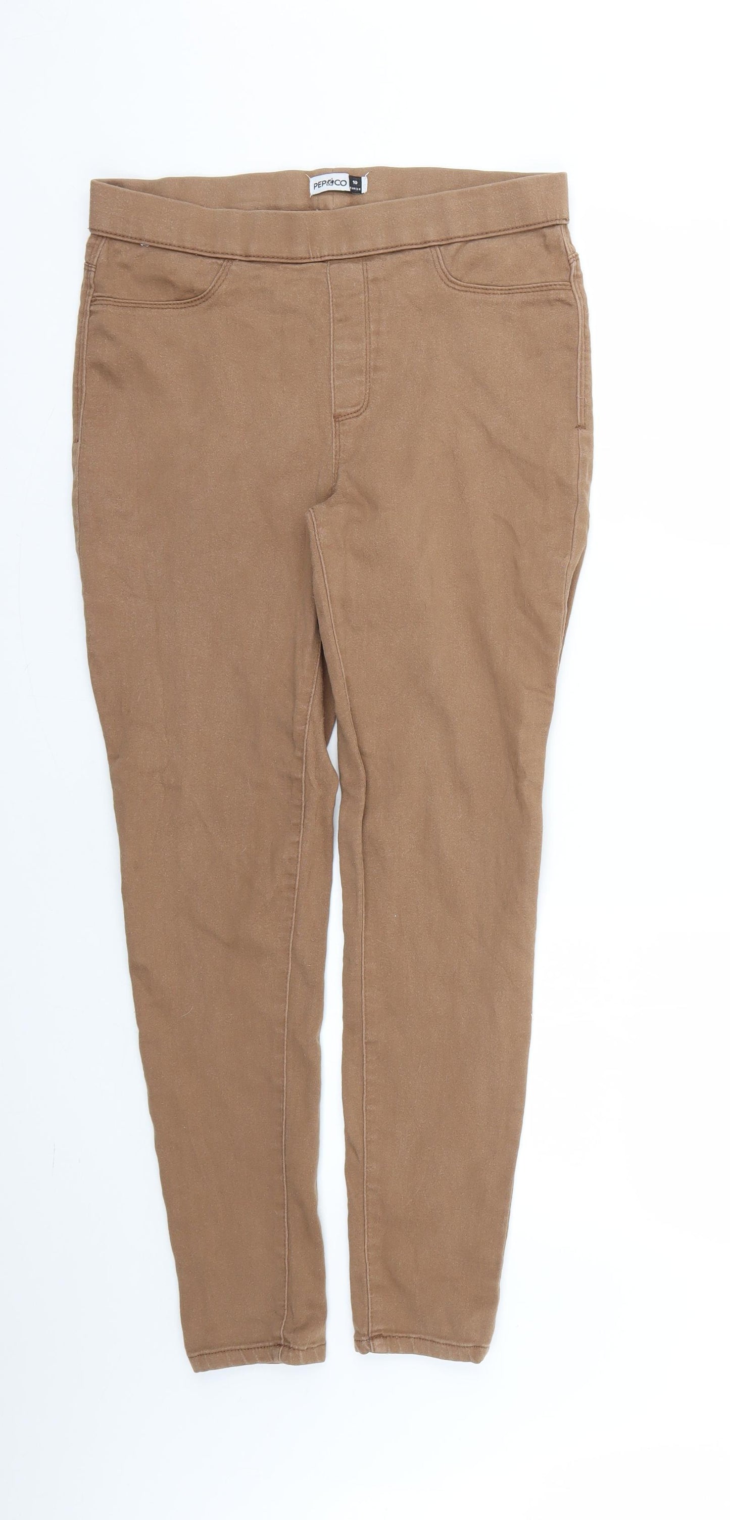 pep&co Womens Brown   Jegging Jeans Size 10 L26 in