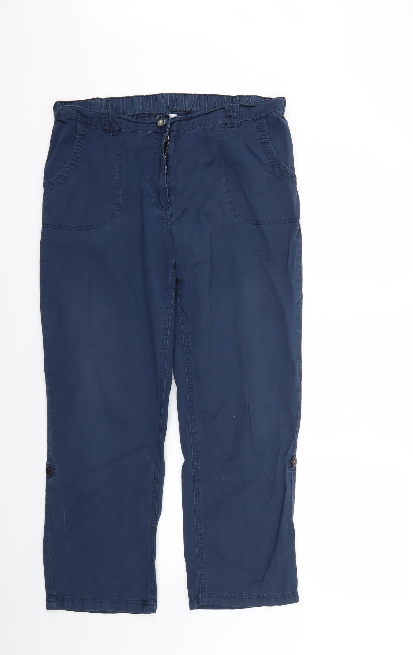 DASH Womens Blue   Trousers  Size 14 L26 in